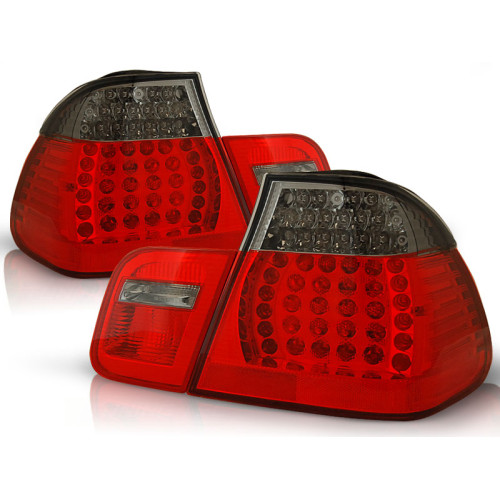 Pilotos traseros LED BMW Serie 3 E46 Sedan 1998-2001 Rojo Ahumado