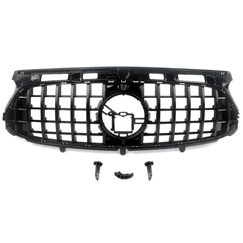 Parrilla delantera para Mercedes GLA H247 +2020 GT Panamericana Negra con Paragolpes AMG
