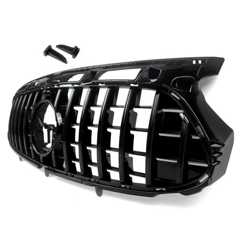 Parrilla delantera para Mercedes GLA H247 +2020 GT Panamericana Negra con Paragolpes AMG