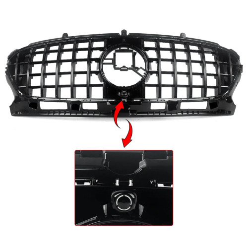 Parrilla delantera para Mercedes GLA H247 +2020 GT Panamericana Negra con Paragolpes AMG
