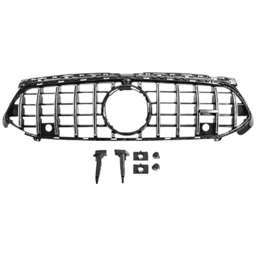 Rejilla parrilla central para Mercedes Clase A W177 Look GT-R Panamericana cromada +2023
