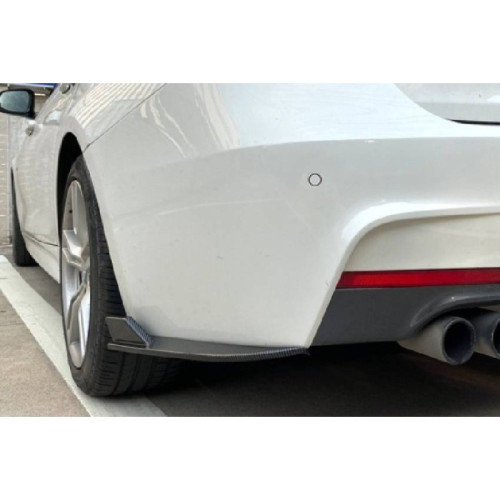Punteras traseras BMW Serie 3 F30 2013-2019 Look M-Tech Negro Brillo