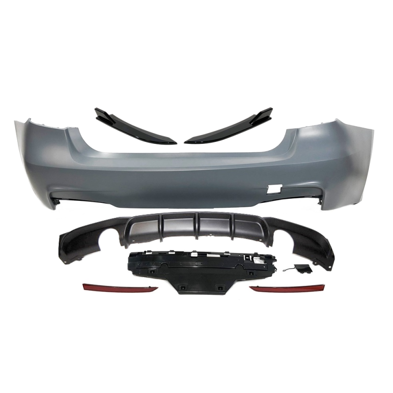 Paragolpes Trasero BMW F30 Look M Performance 2 Salidas Punteras