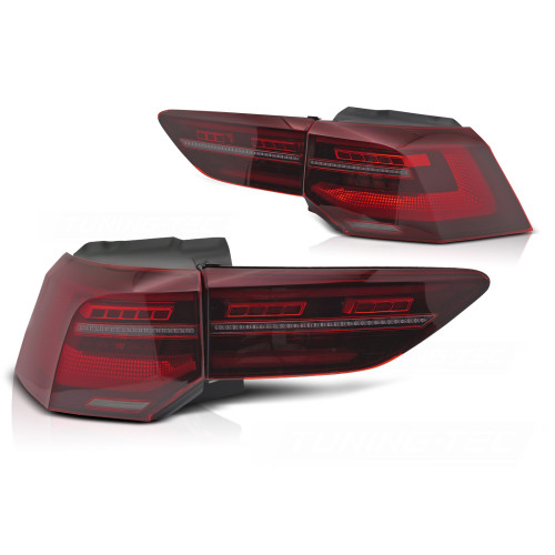 Pilotos Traseros LED Secuenciales Rojo para VW Golf 8 (2019–2024)