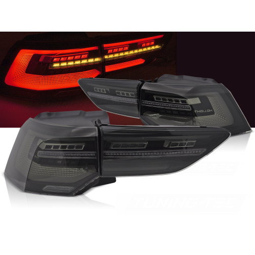 Pilotos Traseros LED Secuenciales Ahumados para VW Golf 8 (2019–2024)