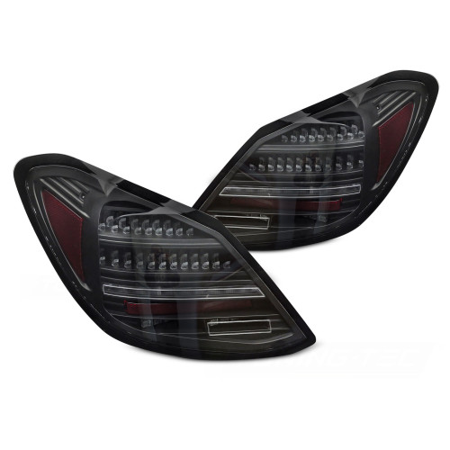 Pilotos Traseros LED Secuenciales Negro para Mercedes-Benz Clase C W205 (2014–2021)