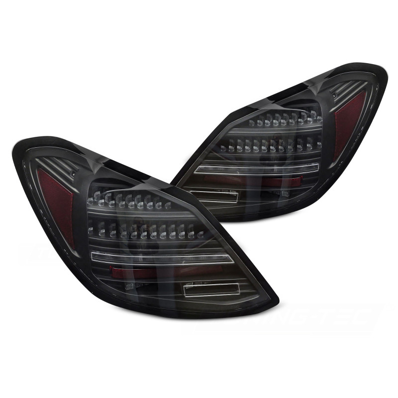 Pilotos Traseros LED Secuenciales Negro para Mercedes-Benz Clase C W205 (2014–2021)