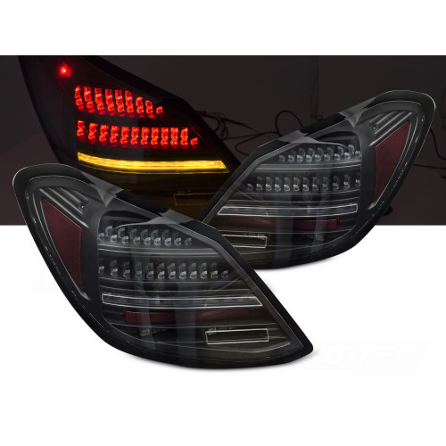 Pilotos Traseros LED Secuenciales Negro para Mercedes-Benz Clase C W205 (2014–2021)