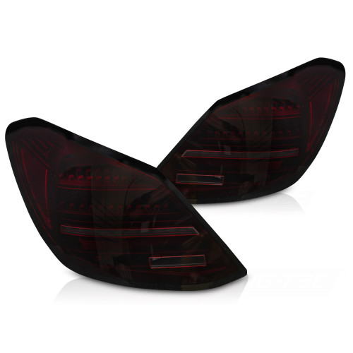 Pilotos Traseros LED Secuenciales Rojo Ahumado para Mercedes Clase C W205 (2014–2021)