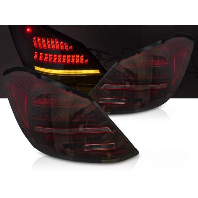 Pilotos Traseros LED Secuenciales Rojo y Negro para Mercedes Clase C W205 (2014–2021)