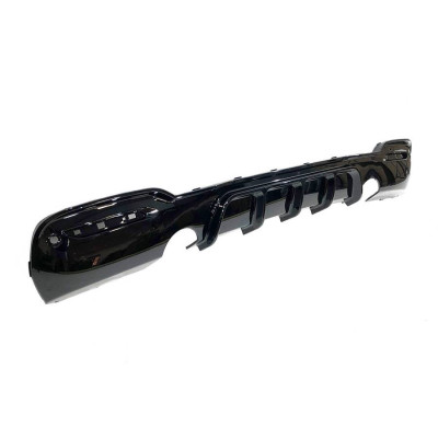 Difusor Trasero BMW F34 GT con 2 Salidas simples Brillante Negro