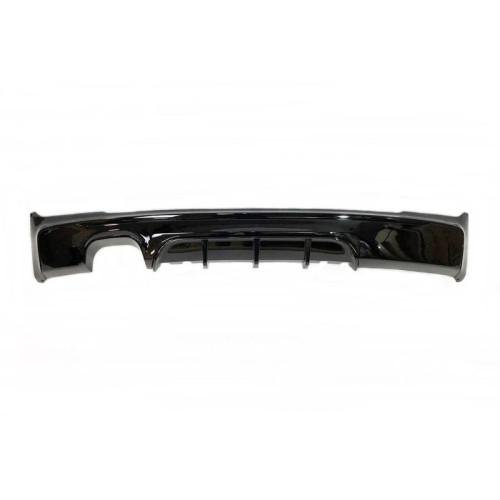 Difusor Trasero BMW F22 / F23 look M Performance 1 Salida Doble Negro Brillo