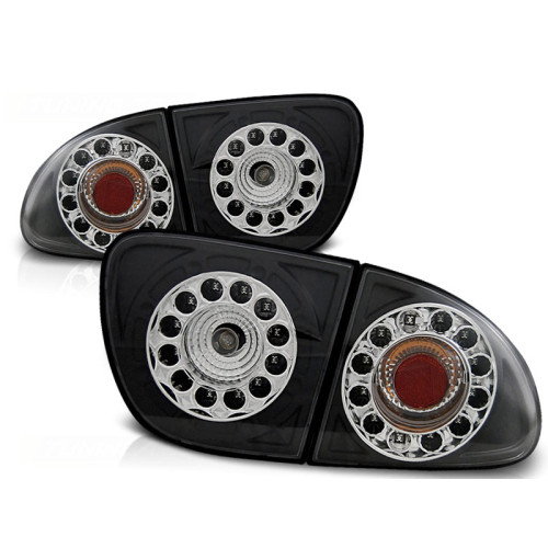 Pilotos traseros LED negros para SEAT León (1999-2005)