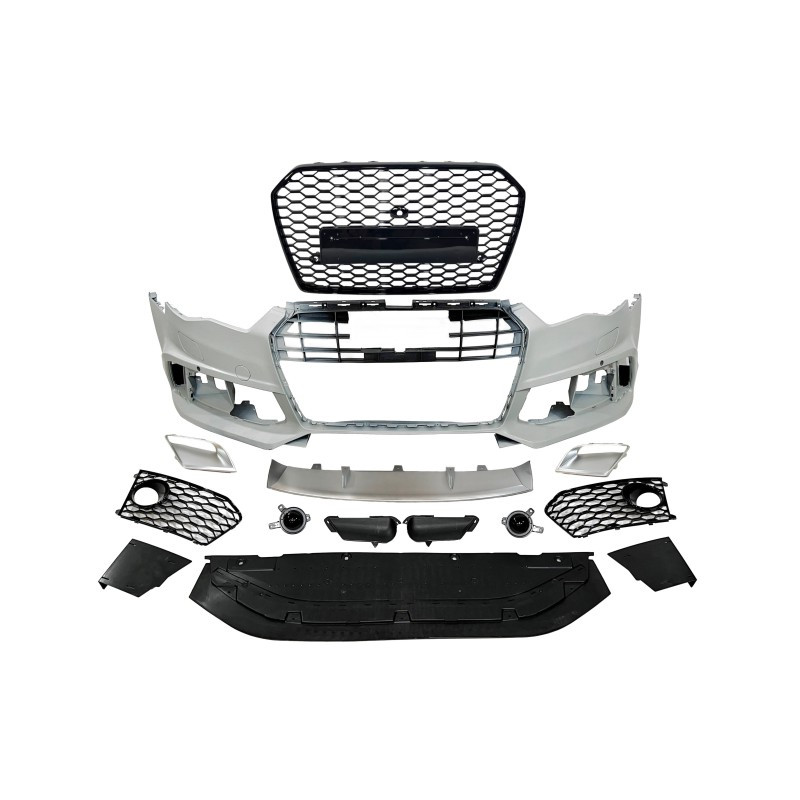 Paragolpes delantero para Audi A6 C7 look RS6 con Camara