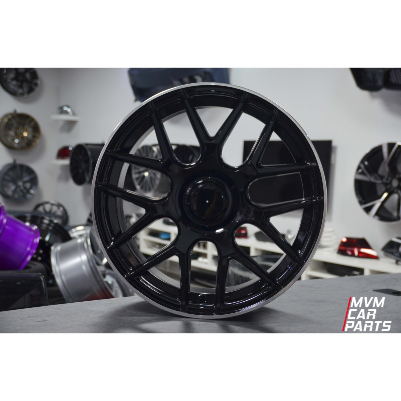 Juego de 4 Llantas 19 Mercedes A45 AMG Negro Brillo Gloss Black MB72