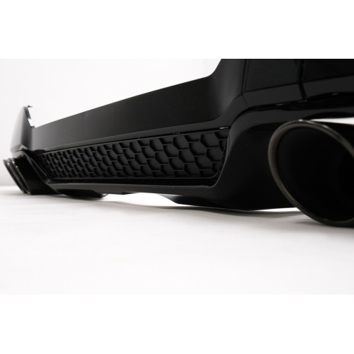 Difusor trasero con Salidas de escape para BMW X3 G01 LCI Look M Negro Brillo