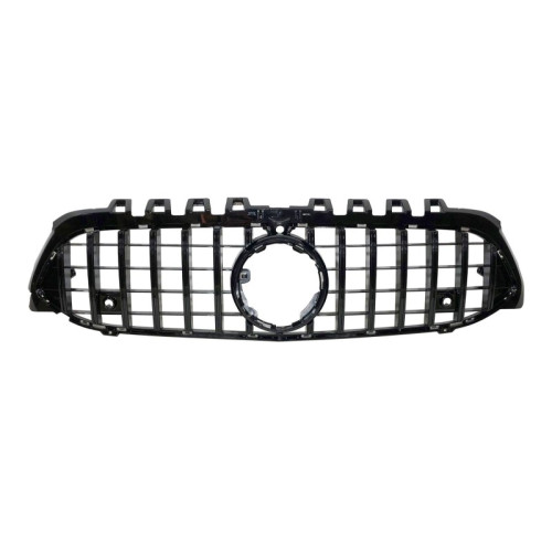 Rejilla parrilla para Mercedes Clase A W177 Look GT-R Panamericana Negra con Cámara