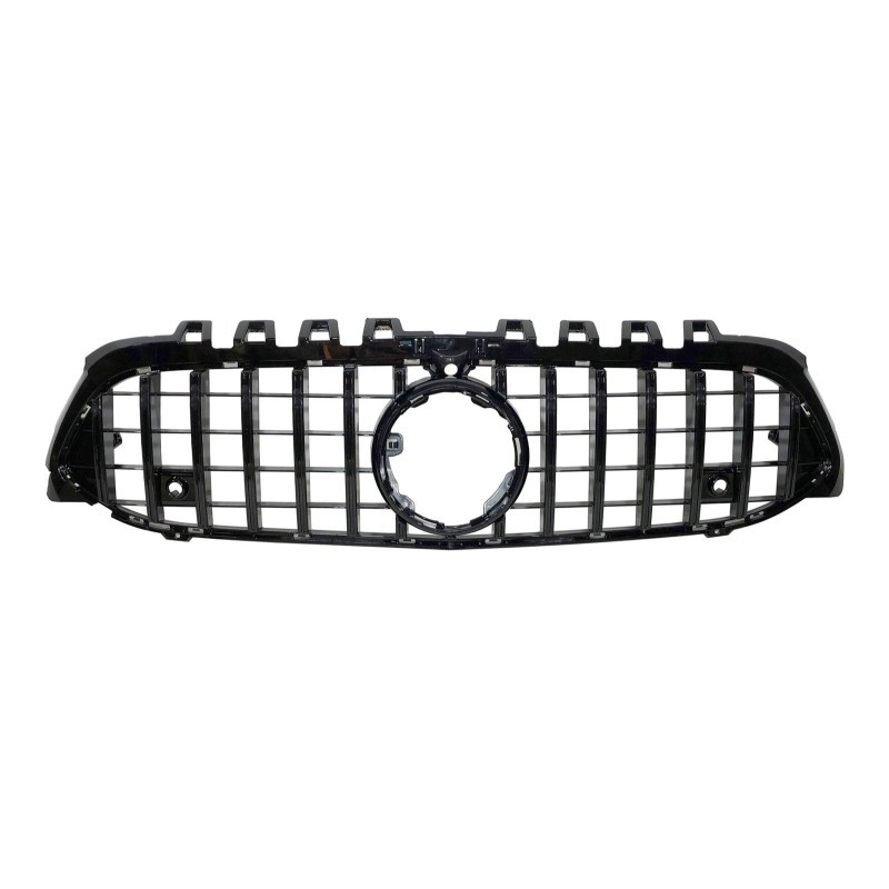 Rejilla parrilla para Mercedes Clase A W177 Look GT-R Panamericana Negra con Cámara