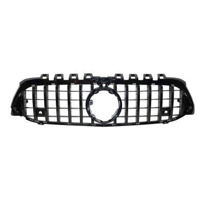 Rejilla parrilla para Mercedes Clase A W177 Look GT-R Panamericana Negra con Cámara