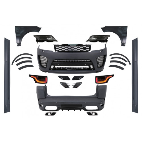 Kit carrocería SVR completo Range Rover Sport L494 2013-2017 Conversión a Facelift +2018