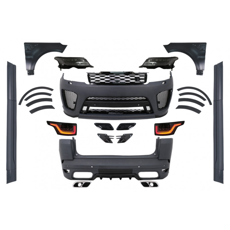 Kit carrocería SVR completo Range Rover Sport L494 2013-2017 Conversión a Facelift +2018