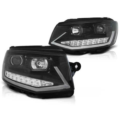 Faros Volkswagen T6 LED Fondo Negro