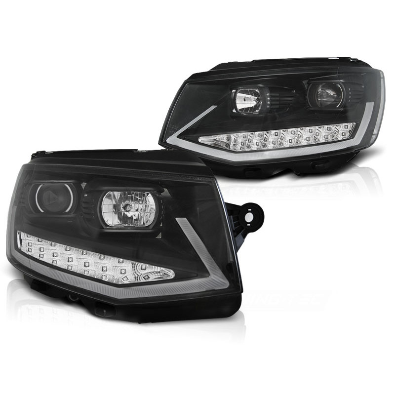 Faros Volkswagen T6 LED Fondo Negro