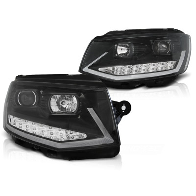 Faros Volkswagen T6 LED Fondo Negro