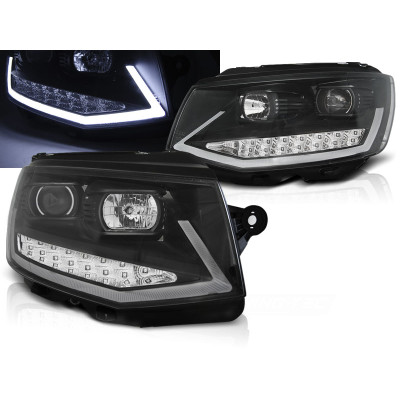 Faros Volkswagen T6 LED Fondo Negro