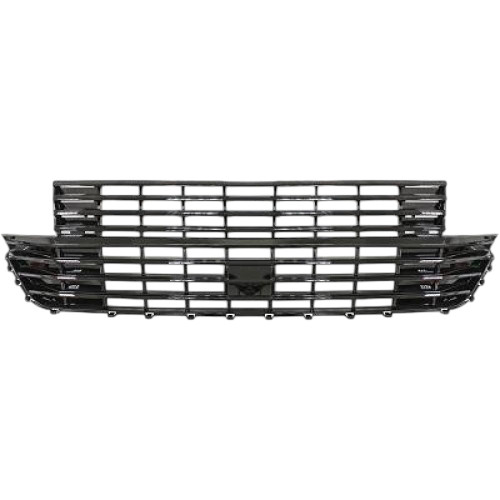 Parrilla delantera VW T6 +2020 Negro Brillo