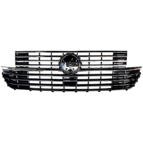Parrilla delantera VW T6 2015-2019 Negra Cromada