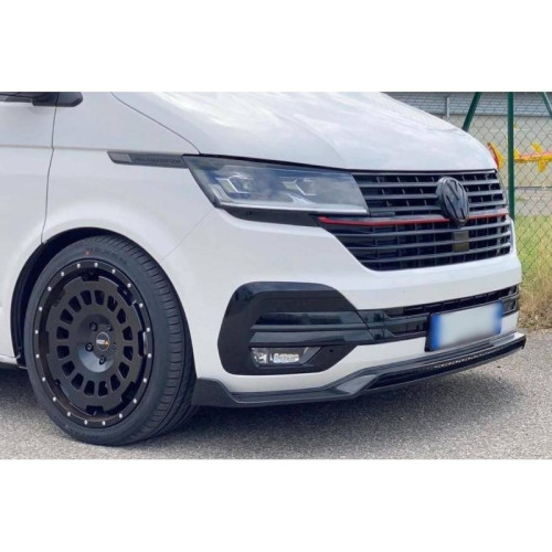 Spoiler Delantero Volkswagen T6 +2020 Negro Brillo