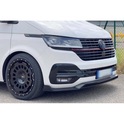 Spoiler Delantero Volkswagen T6 +2020 Negro Brillo