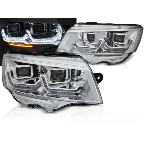 Faros Volkswagen T6.1 LED Cromados Dinamicos