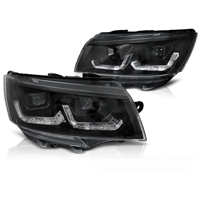 Faros Volkswagen T6.1 LED Negros Dinamicos