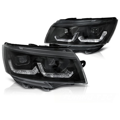 Faros Volkswagen T6.1 LED Negros Dinamicos