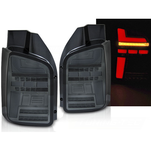 Pilotos Traseros LED Dinamicos Ahumados para VW Transporter T6.1