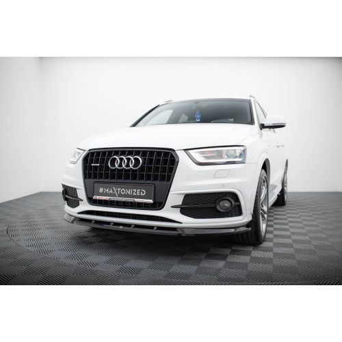 Añadido delantero para Audi Q3 Sline 2011-2014 Negro Brillo