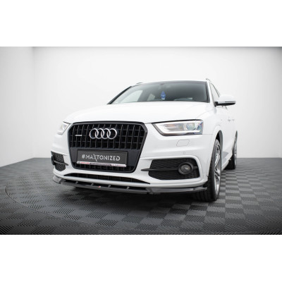 Añadido delantero para Audi Q3 Sline 2011-2014 Negro Brillo