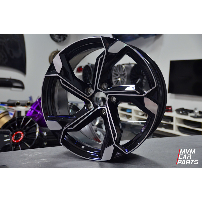 Juego de 4 Llantas 21 para Audi NeoTron Black Polish AU092