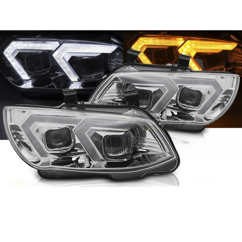 Faro Xenon Cromados con Luz Diurna para BMW E92 E93