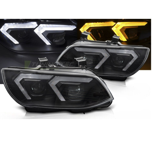 Faro Xenon Negros con Luz Diurna para BMW E92 E93
