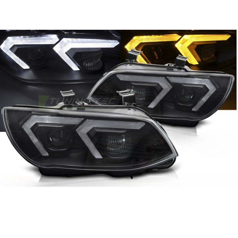 Faro Xenon Negros con Luz Diurna para BMW E92 E93