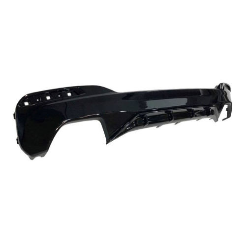 Difusor Trasero BMW Serie 5 G30 G31 Look M Performance Negro brillo