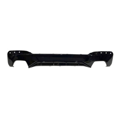 Difusor Trasero BMW Serie 5 G30 G31 Look M Performance Negro brillo