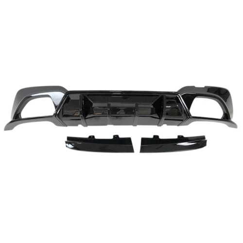 Difusor Trasero BMW Serie 3 G20 G21 Look Competition Negro Brillo