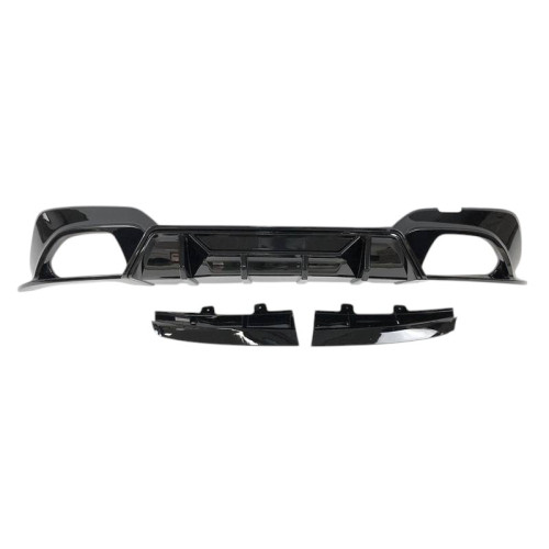 Difusor Trasero BMW Serie 3 G20 G21 Look Competition Negro Brillo