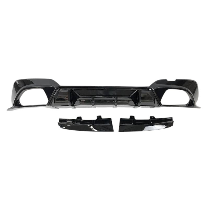 Difusor Trasero BMW Serie 3 G20 G21 Look Competition Negro Brillo