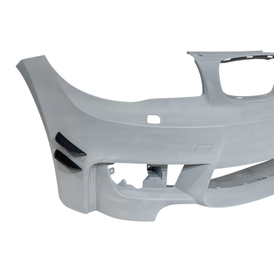 Paragolpes delantero para BMW Serie 1 E81 E82 E87 E88 2004-2011 Look M1 con Flaps