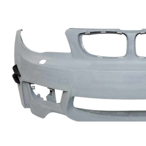 Paragolpes delantero para BMW Serie 1 E81 E82 E87 E88 2004-2011 Look M1 con Flaps